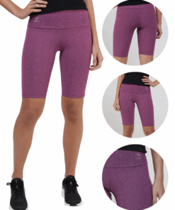 Alternative view of Bermuda Feminina Violeta Zero Transparência Aeroginga