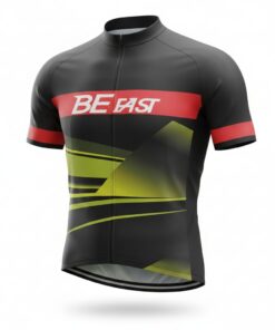 Camisa De Ciclismo Masculina Preta Classic Azul Be Fast