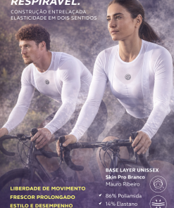 Alternative view of Camisa Segunda Pele Unissex Skin Pro Branca Mauro Ribeiro