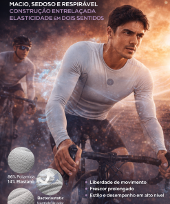 Alternative view of Camisa Segunda Pele Unissex Skin Pro Cinza Mauro Ribeiro