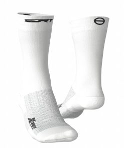Meia de Ciclismo Unissex Branco Total Ert