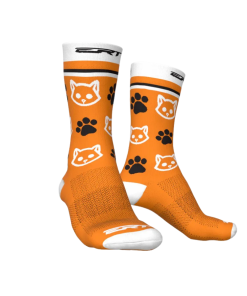 Meia de Ciclismo Unissex Pets Laranja Ert