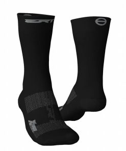 Meia de Ciclismo Unissex Preto Cinza Ert