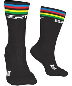Meia de Ciclismo Unissex Preta Campeão Mundial Ert