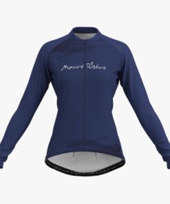 Camisa Ciclismo Feminino Manga Longa Intense Azul Mauro Ribeiro