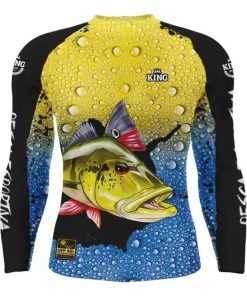 Camisa De Pesca Infantil Proteção Solar Peixe Tucunaré King