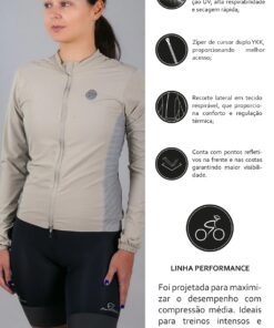 Alternative view of Jaqueta Ciclismo Corta Vento Feminina Airflex Mauro Ribeiro