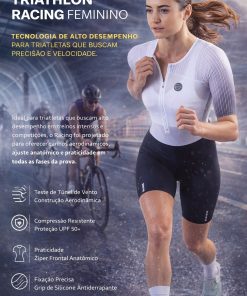 Alternative view of Macaquinho de Triathlon Feminino Racing Mauro Ribeiro