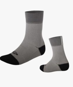 Meia de Ciclismo Carbon Reflex Chumbo Mauro Ribeiro Sports