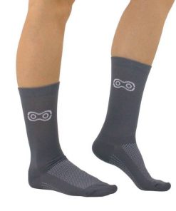 Alternative view of Meia De Ciclismo Cinza Marcio May Sports