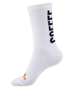Meia De Ciclismo Branca Ride Coffee Marcio May Sports