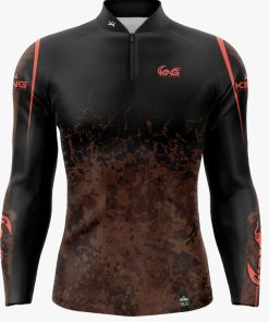 Camisa Esportiva Unissex+UV50 Traira Preta King