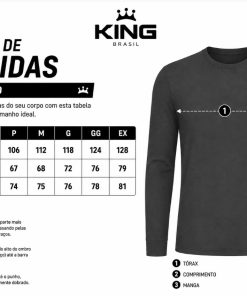 Alternative view of Camisa Esportiva Infantil +UV50 Tucunaré Preta Azul King