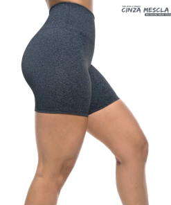 Alternative view of Short Feminino Cinza Zero Transparência Aeroginga