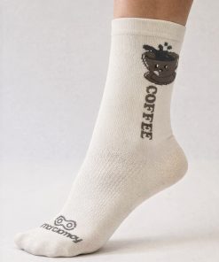 Alternative view of Meia De Ciclismo Cafezinho Bege Marcio May Sports