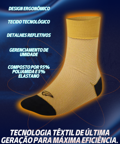Alternative view of Meia de Ciclismo Carbon Reflex Oliva Mauro Ribeiro Sports