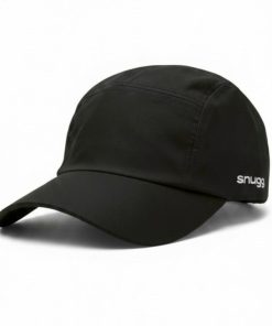 Boné Unissex Corrida Sol Secagem Rápida Preto Snugg