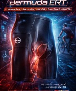 Alternative view of Bermuda de Ciclismo Masculina Preta Tour Com Bolso ERT