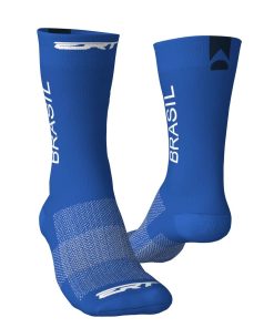 Meia De Ciclismo Unissex Brasil Azul Total Ert