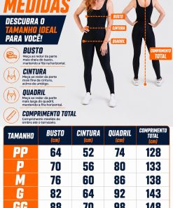 Alternative view of Macacão Esportivo Crosfit Academia Jump Feminino Preto Ciacool
