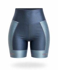 Short de Corrida Feminino Azul Zero Transparência Ciacool