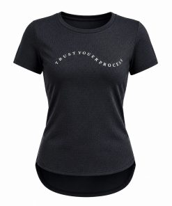 Camiseta Feminina Esportiva Dryfit Preta Academia Microperfurada M&C