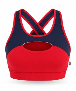Top Corrida Academia Joy Vermelho Movimento e Companhia
