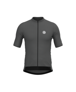 Camisa De Ciclismo Masculina Fiber 2.0 Cinza Escudo Mauro Ribeiro Sports